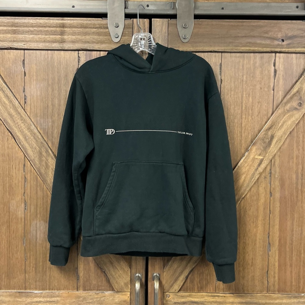 Taylor Swift The Tortured Poets Department Spotify Exclusive Black Hoodie Sz S - Picture 3 of 6